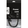 Cablexpert | Power cord (C7), VDE approved | Black Power plug type C