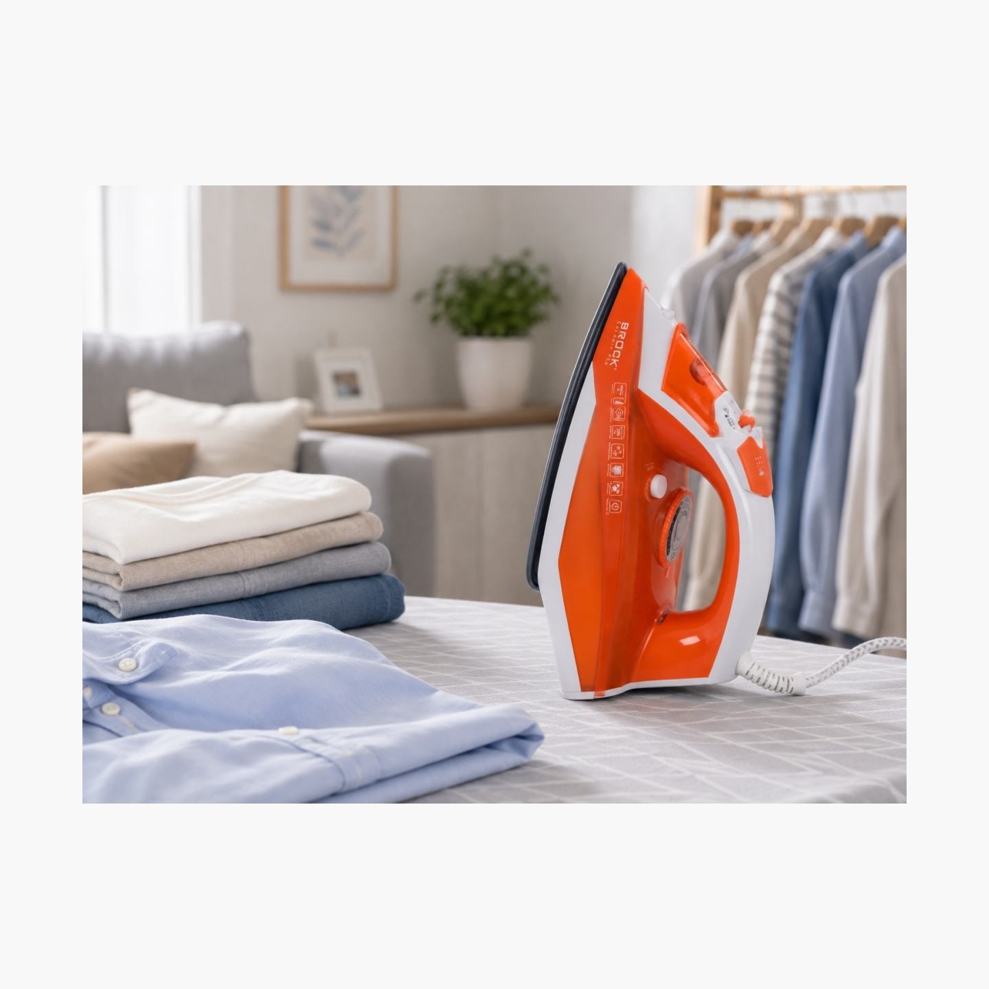 Brock BSI 5503 OR Steam Iron 2600W, Orange