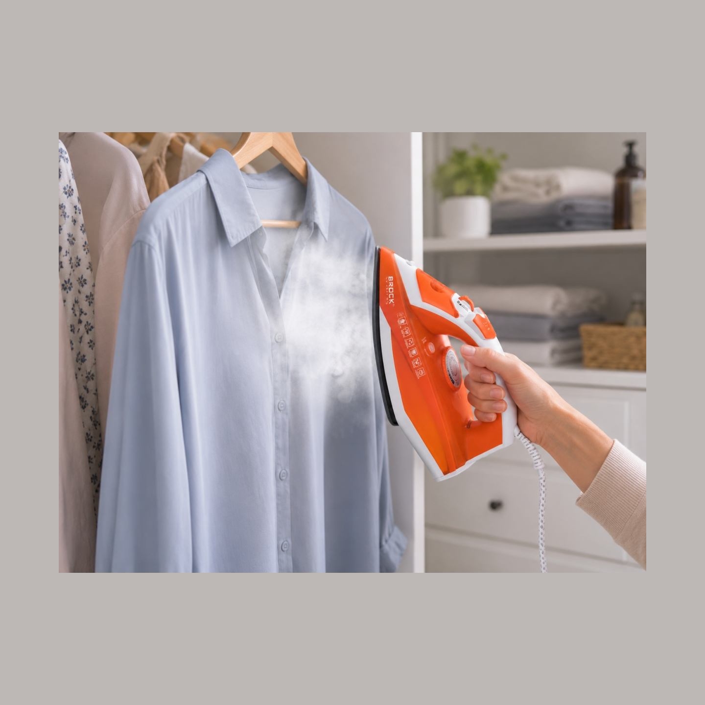 Brock BSI 5503 OR Steam Iron 2600W, Orange