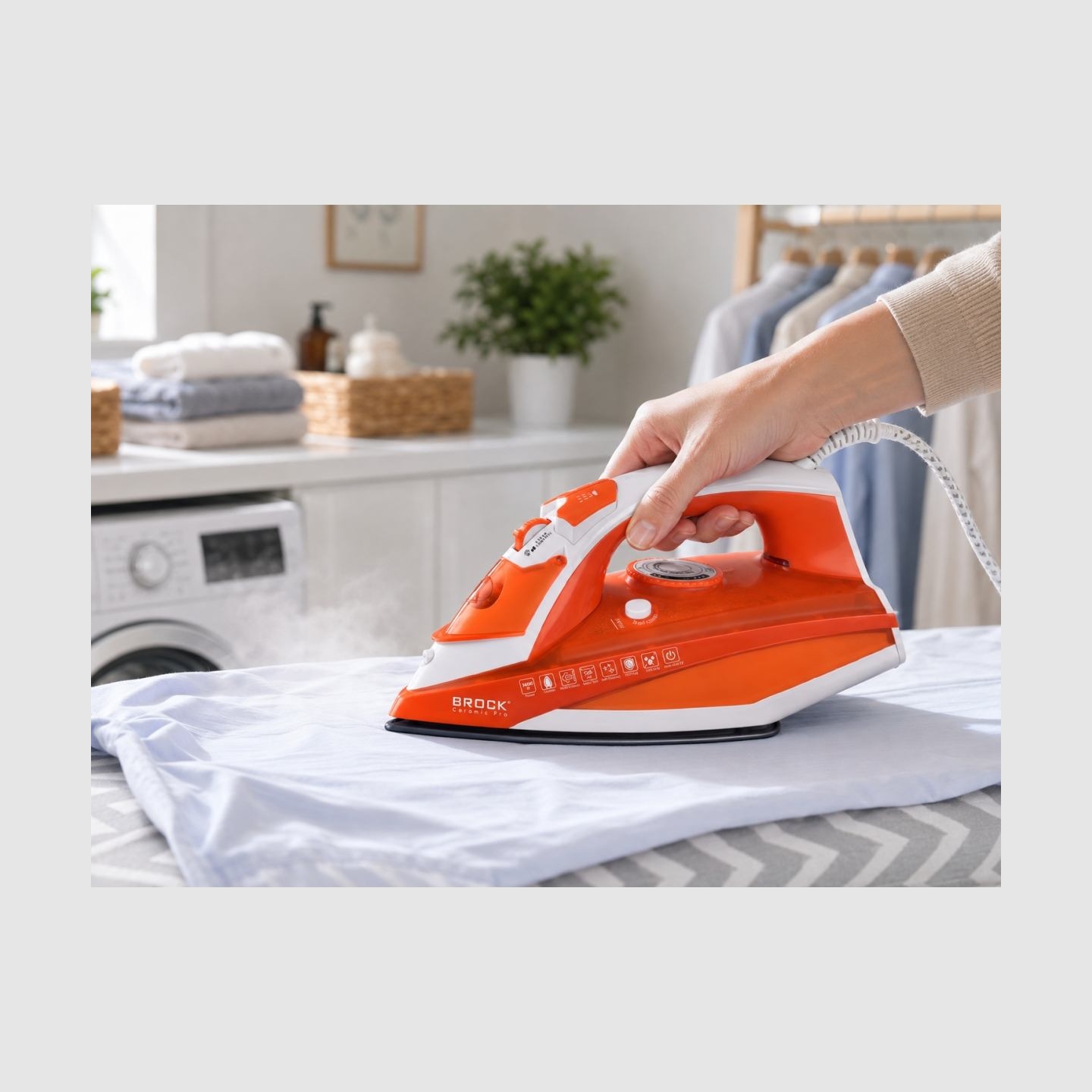 Brock BSI 5503 OR Steam Iron 2600W, Orange