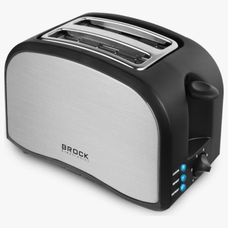 Brock BT 1003 SS Toaster 800W, Black/Steel