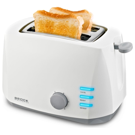 Brock BT 1002 WH Toaster 800W, White