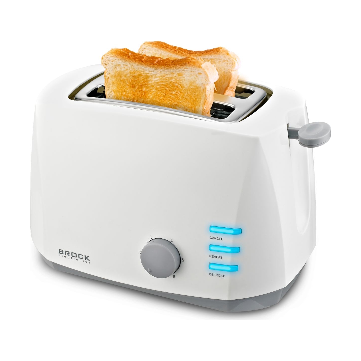 Brock BT 1002 WH Toaster 800W, White