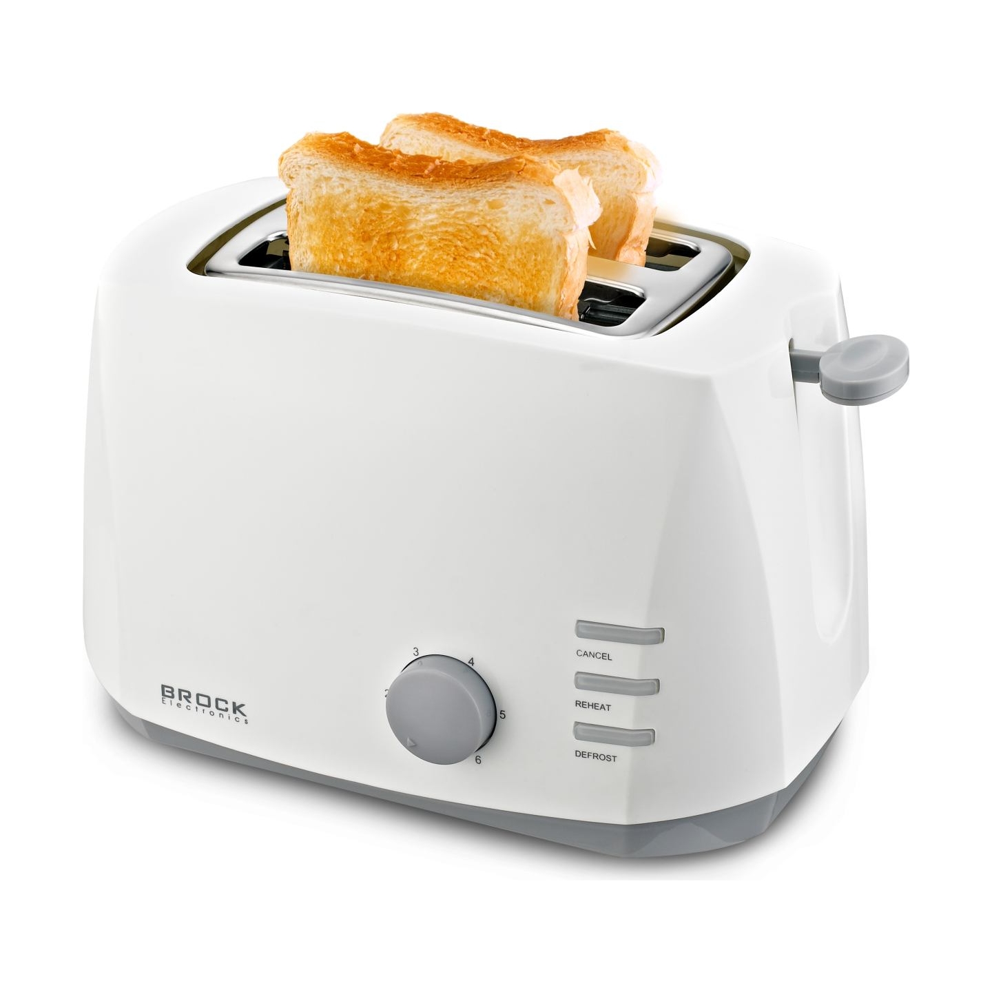 Brock BT 1002 WH Toaster 800W, White