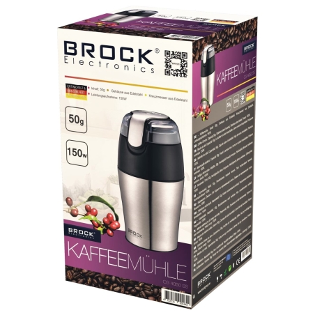 Brock CG 4050 SS Coffee Grinder 150W, Steel