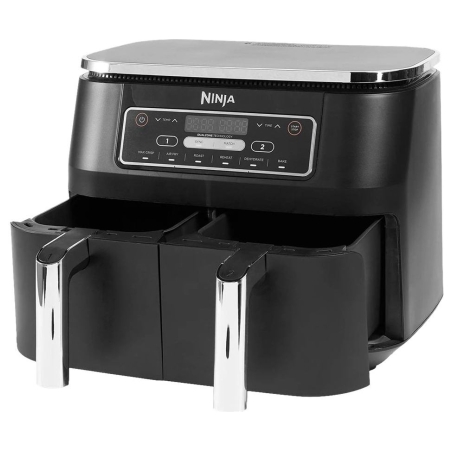 Ninja | Air Fryer | AF300 | Power 1 frying compartment: 1200 W; 2 frying compartments: 2400 W W | Capacity 7.6 L | Black