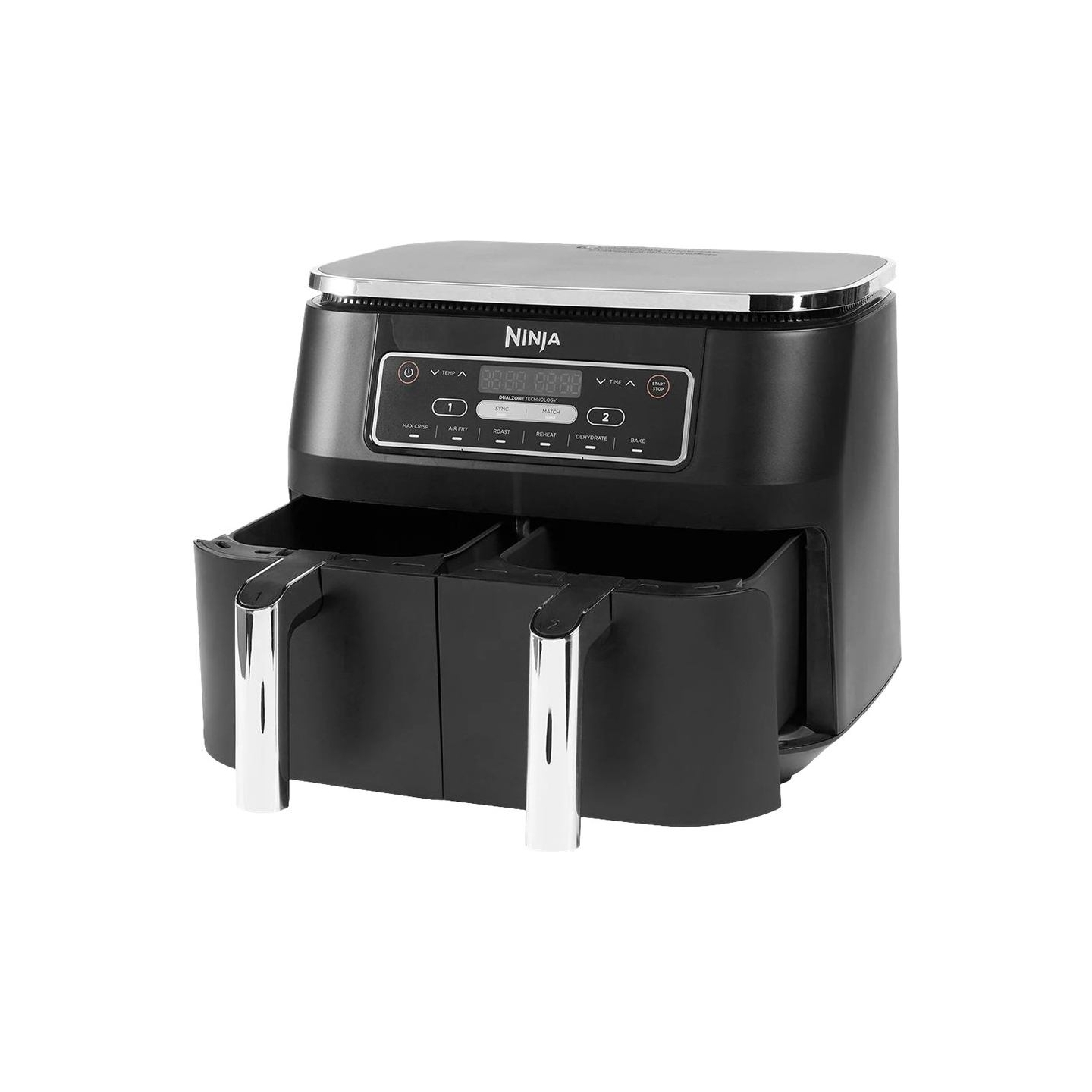 Ninja | Air Fryer | AF300 | Power 1 frying compartment: 1200 W; 2 frying compartments: 2400 W W | Capacity 7.6 L | Black