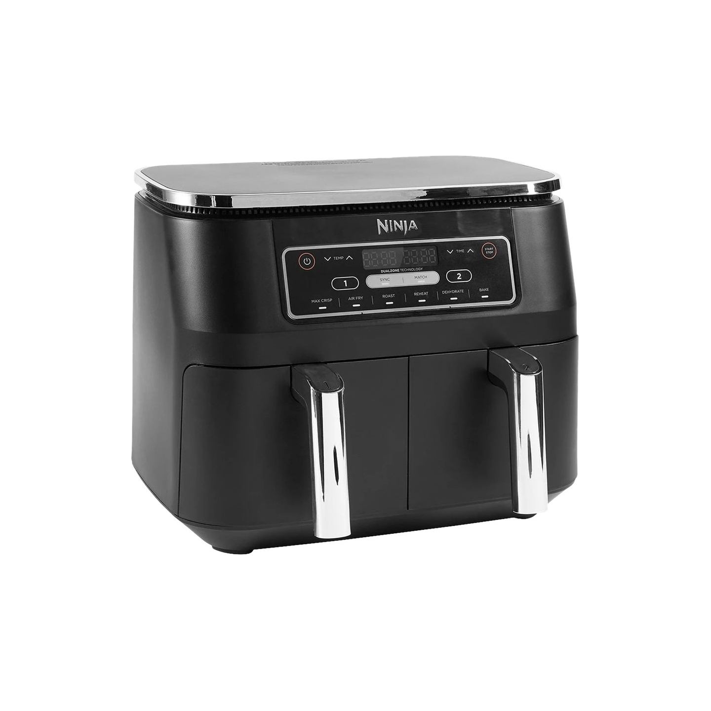 Ninja | Air Fryer | AF300 | Power 1 frying compartment: 1200 W; 2 frying compartments: 2400 W W | Capacity 7.6 L | Black
