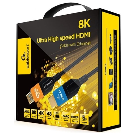 Cablexpert Active Optical (AOC) Ultra High speed HDMI cable with Ethernet AOC Series, 5 m | CC-HDMI8K-AOC-5M