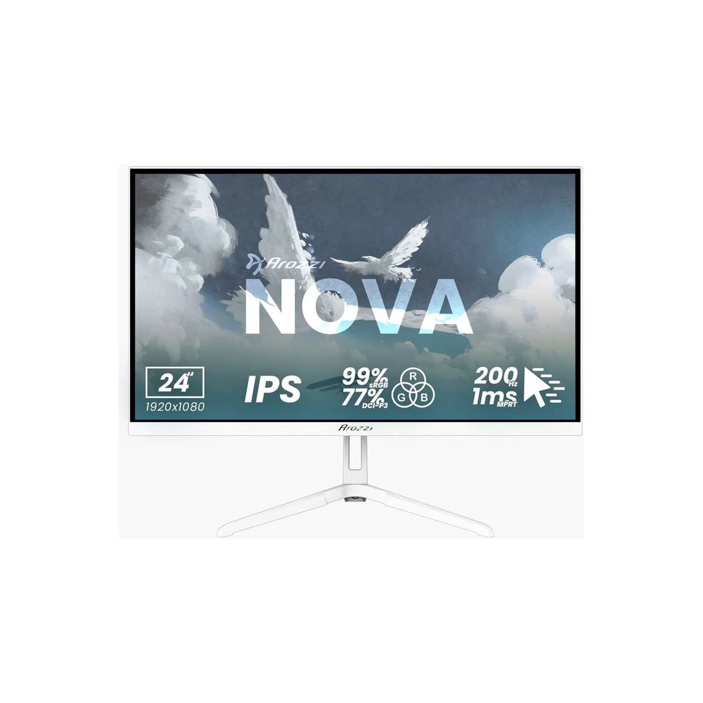 Arozzi | Nova | 24 " | IPS | QHD | 16:9 | 200 Hz | 1 ms | 2560 x 1440 pixels | 300 cd/m² | HDMI ports quantity 2 | Forest Green