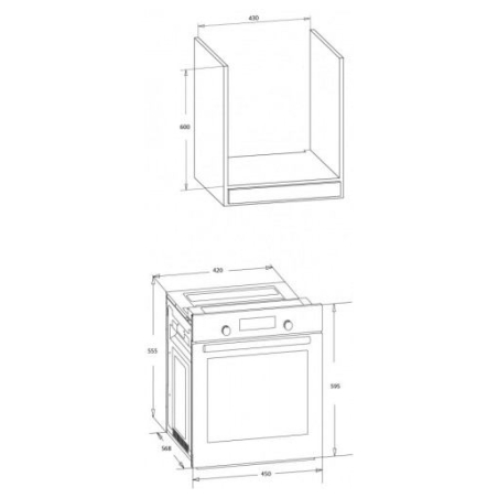 MPM Oven MPM-45-BO-23C 45cm