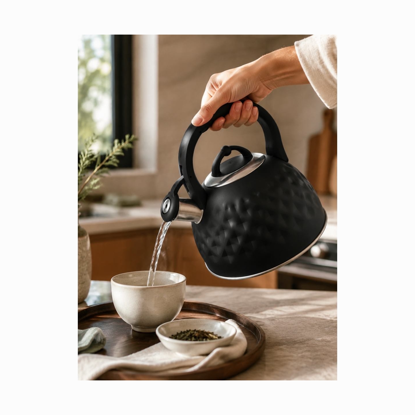 Brock MWK 002 BK La Cuisinette Kettle 2,7L Black/Steel