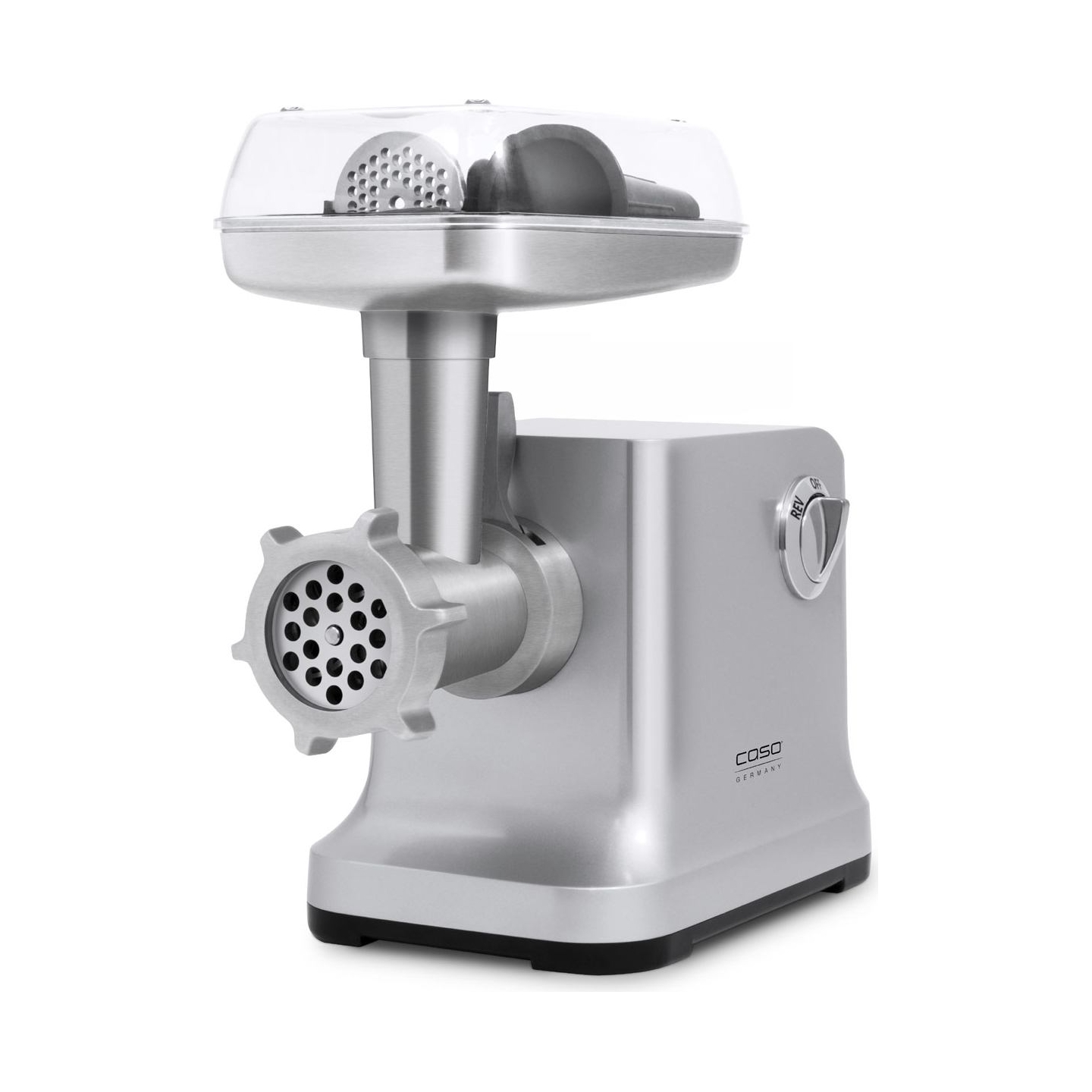 Caso | Meat Grinder | FW2000 | Silver | Number of speeds 2 | Accessory for butter cookies; Drip tray