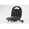 Brock SSM 2004 SS 3 in 1 Sandwich/Waffle Maker And Nutlet Makerl 750W, Black/Steel