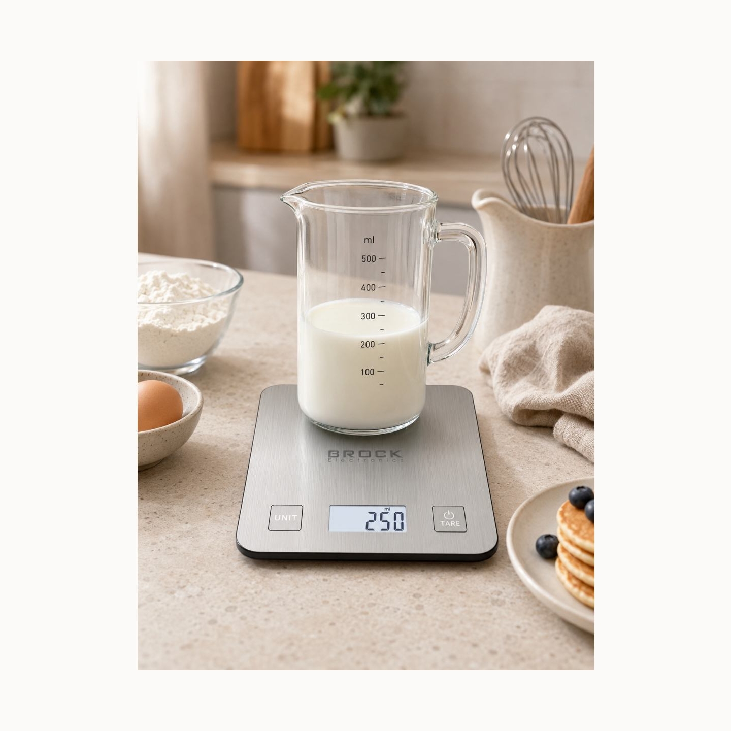 Brock SKS 1009 Digital Kitchen Scale With LED Display