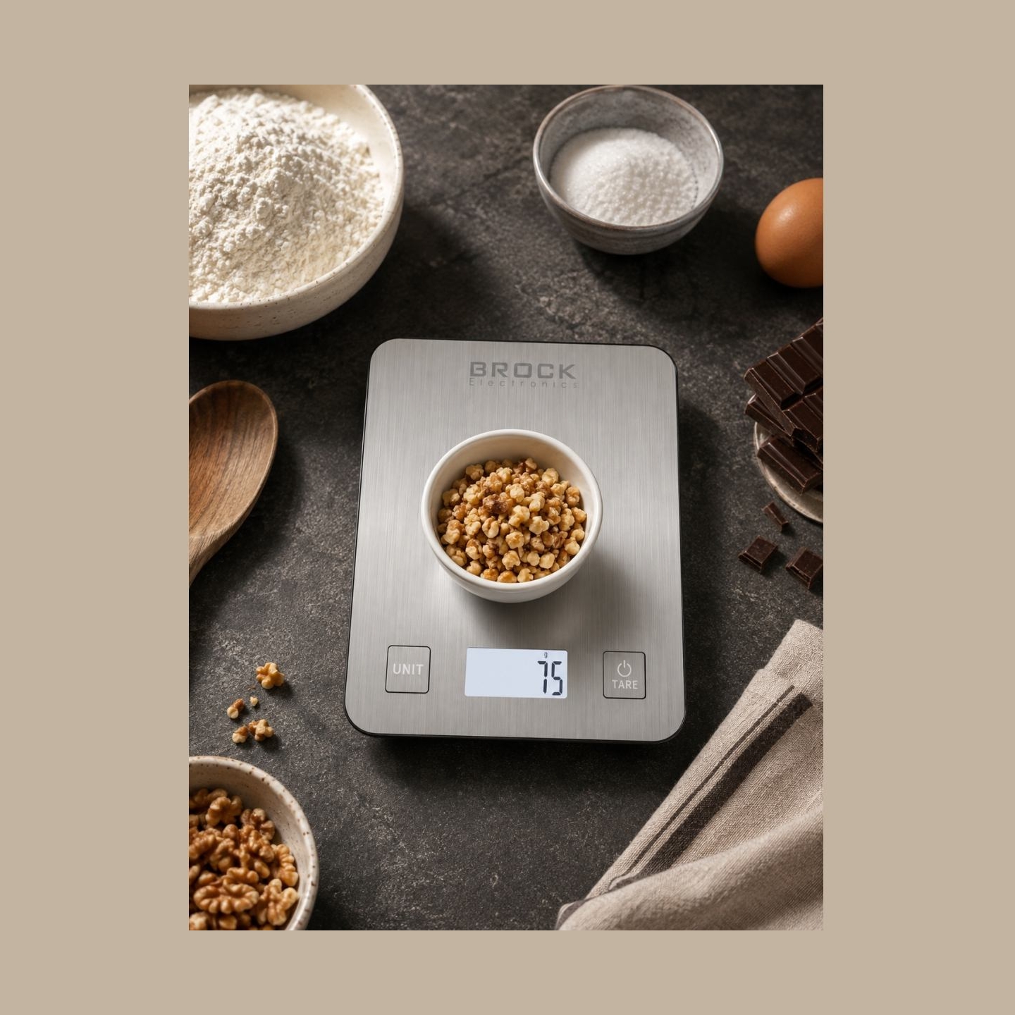 Brock SKS 1009 Digital Kitchen Scale With LED Display