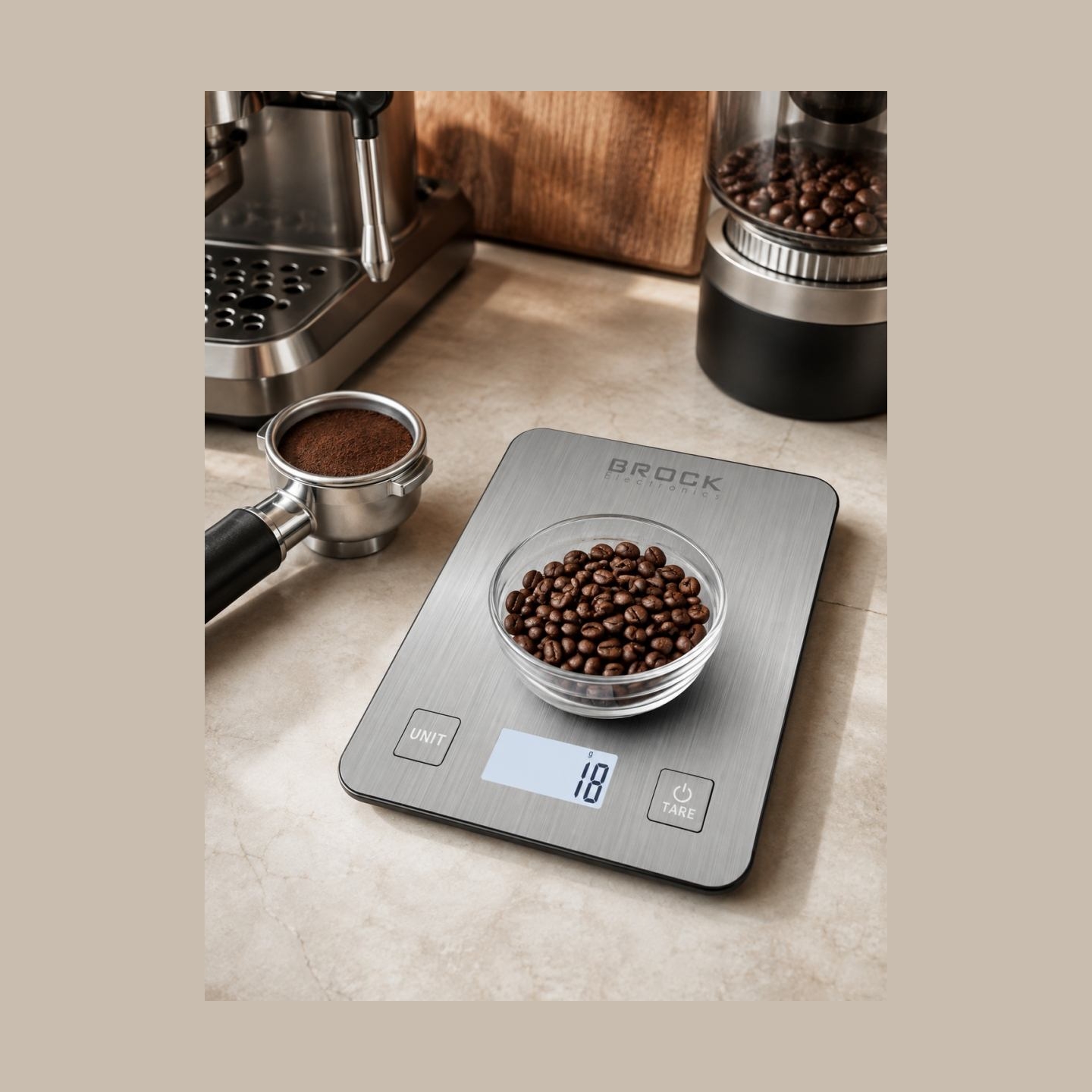 Brock SKS 1009 Digital Kitchen Scale With LED Display