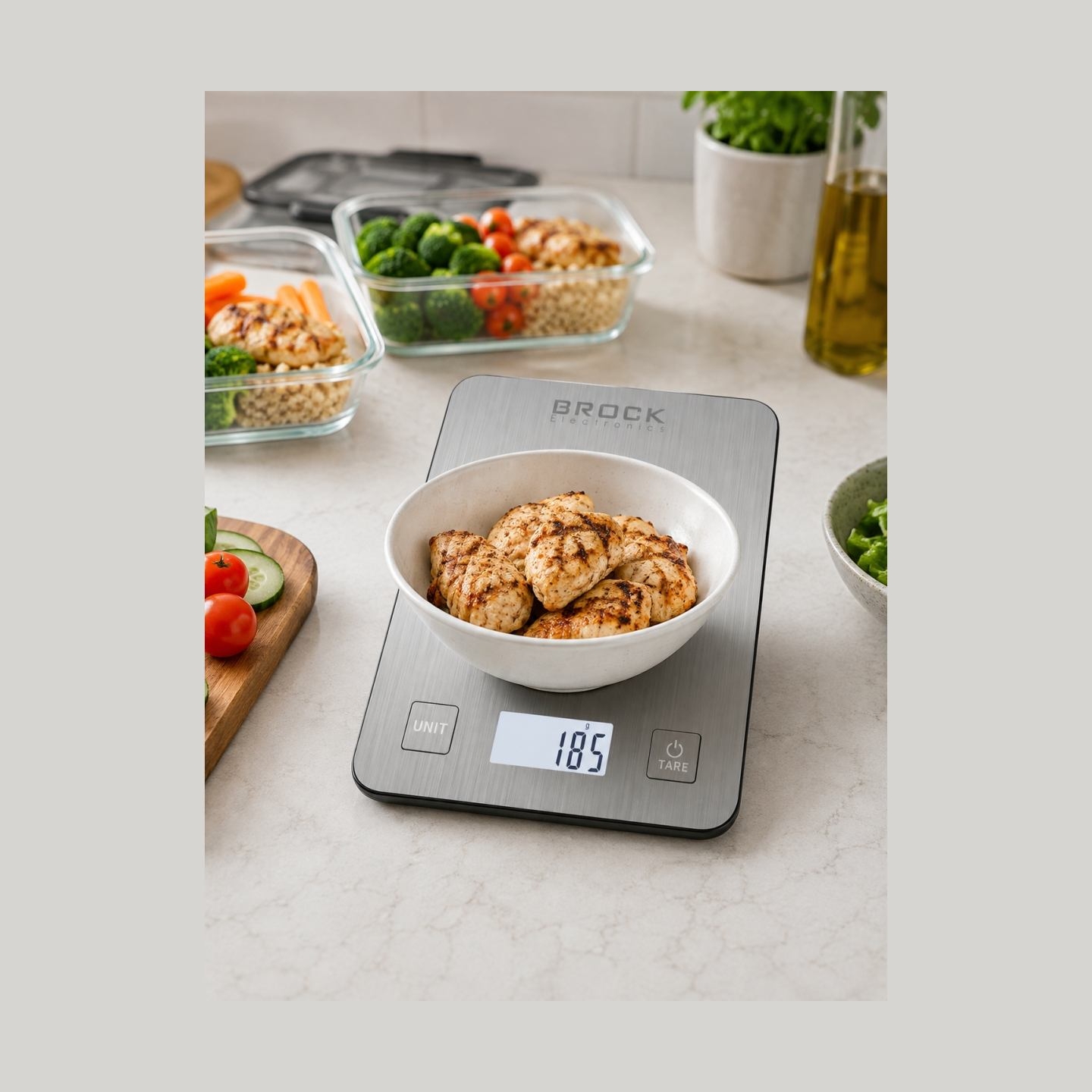 Brock SKS 1009 Digital Kitchen Scale With LED Display