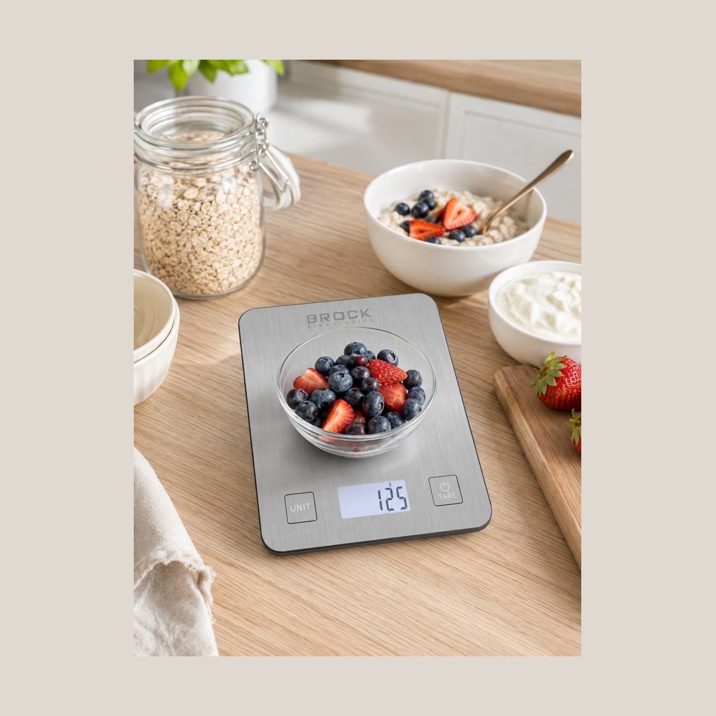Brock SKS 1009 Digital Kitchen Scale With LED Display
