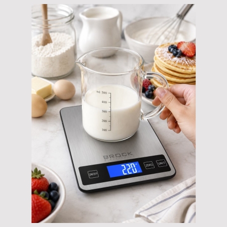 Brock SKS 1008 Large Size Digital Kitchen Scale With LED Display