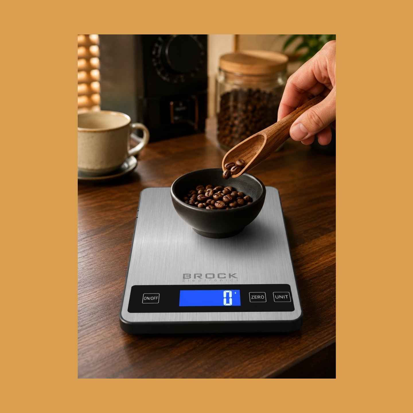 Brock SKS 1008 Large Size Digital Kitchen Scale With LED Display