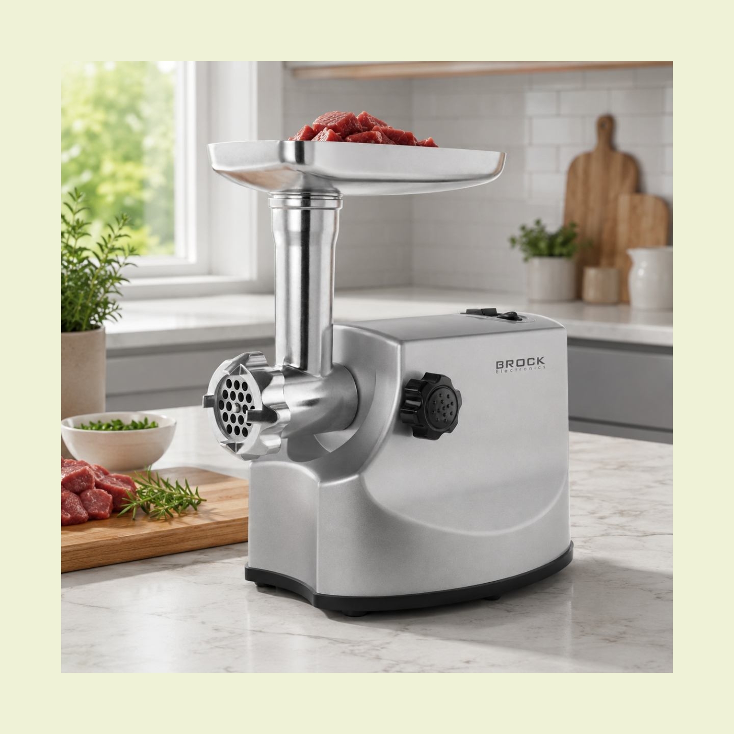 Brock MG 1800 SS Meat Grinder 1800W, Steel