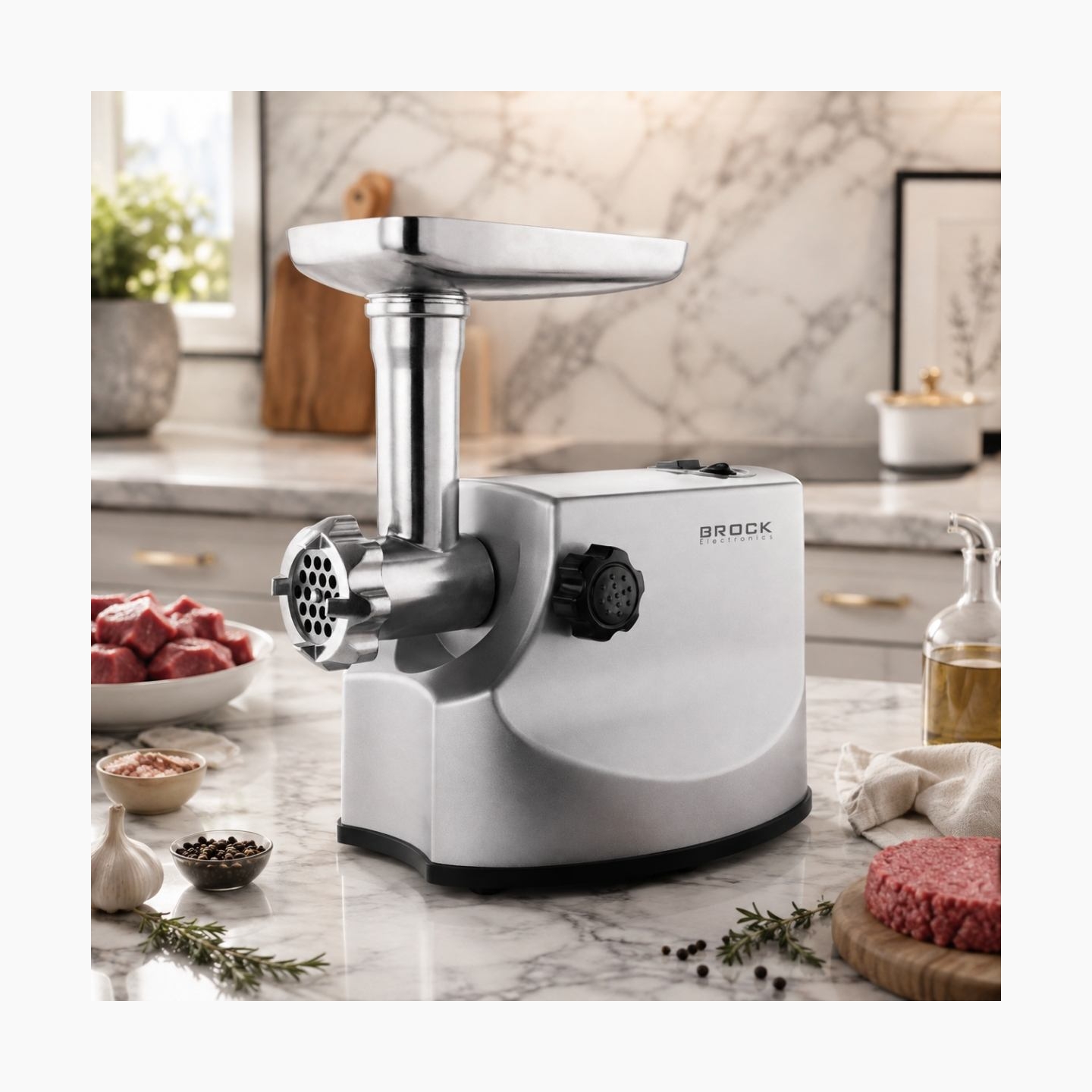 Brock MG 1800 SS Meat Grinder 1800W, Steel