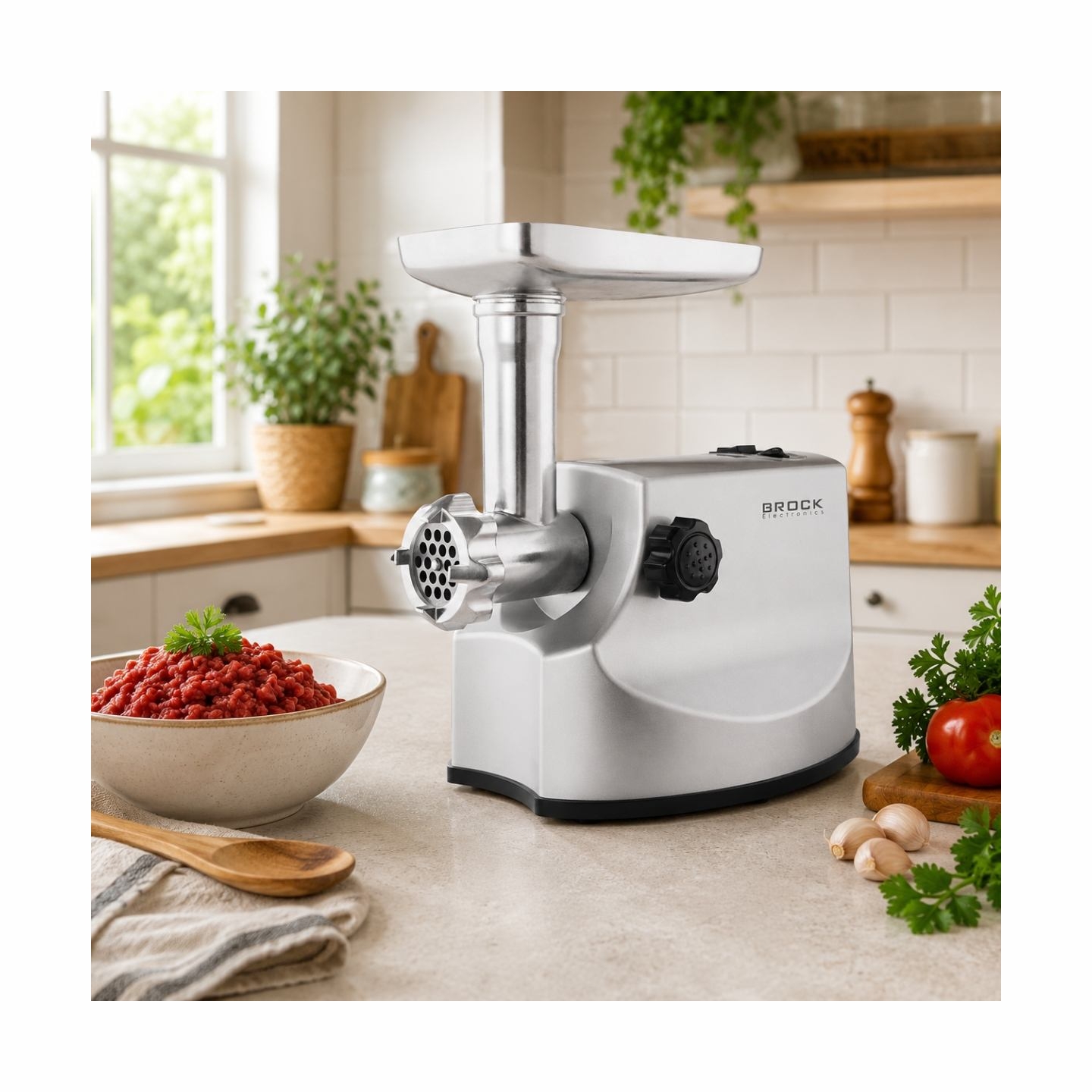 Brock MG 1800 SS Meat Grinder 1800W, Steel