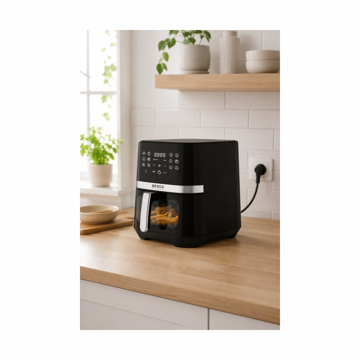 Brock DAF 6501 G Air Fryer 6,5L 1800W, Grey
