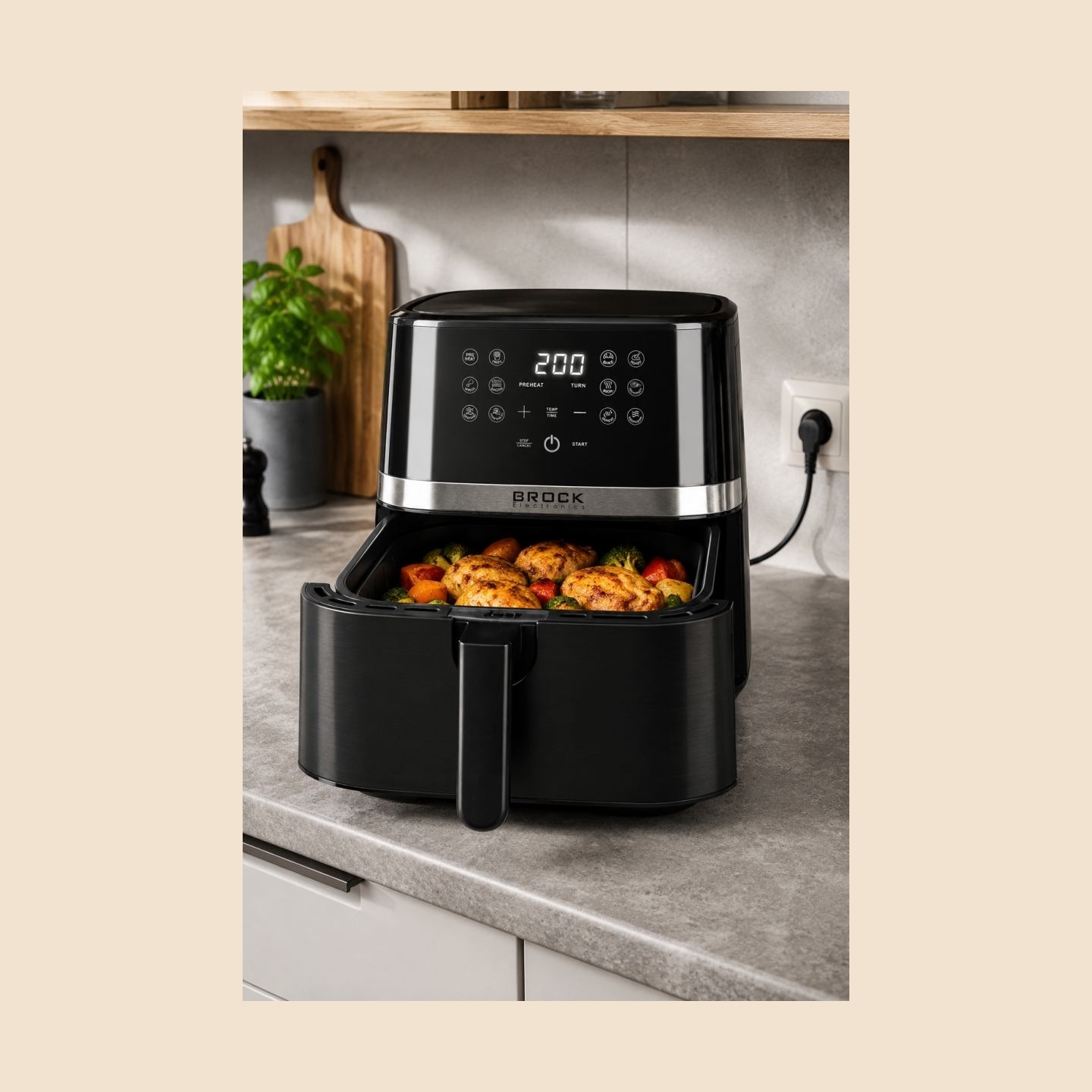 Brock DAF 6502 Air Fryer 6,5L 1800W