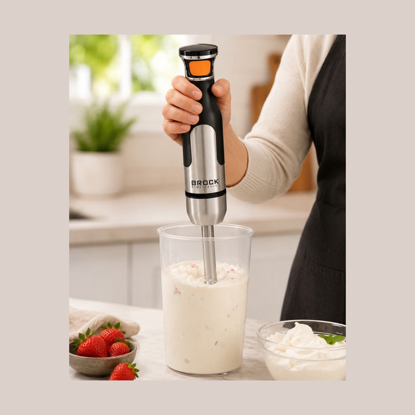 Brock HBS 6001 WH Hand Blender 300W, White