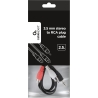 Cablexpert | 2.5m, 3.5mm/2xRCA, M/M | 3.5mm | 2 x RCA