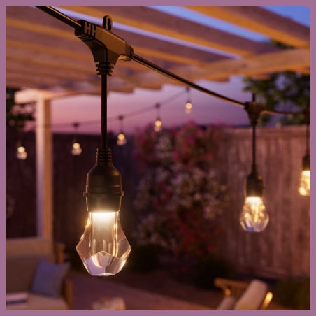 Nanoleaf Essentials Matter Smart Multicolour Outdoor String Lights Starter Kit 30m | 16M+