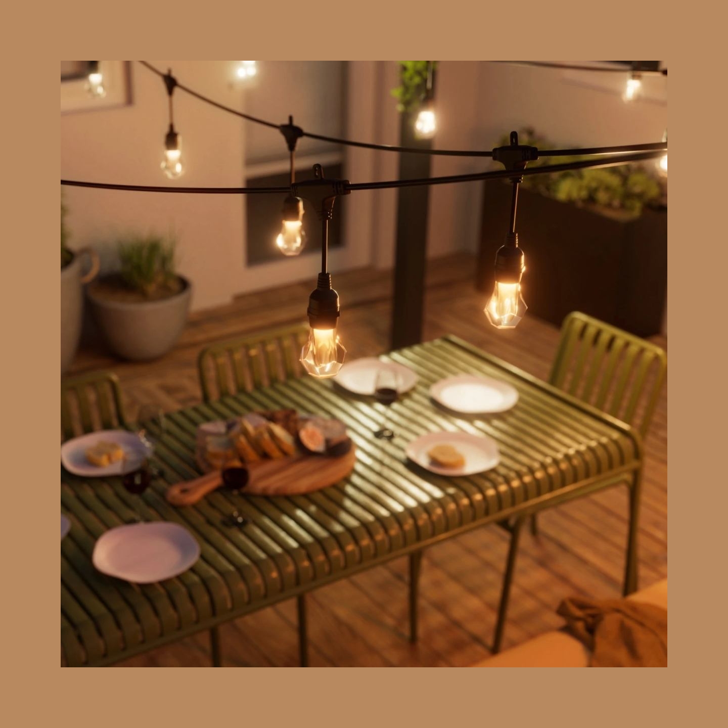 Nanoleaf Essentials Matter Smart Multicolour Outdoor String Lights Starter Kit 30m | 16M+