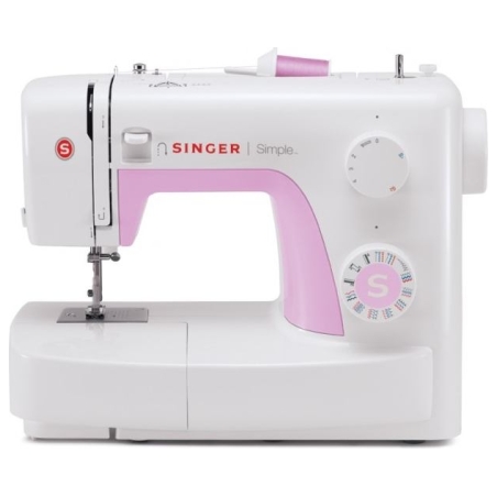 Singer | SIMPLE 3223 | Number of stitches 23 | Number of buttonholes 1 | White/Pink
