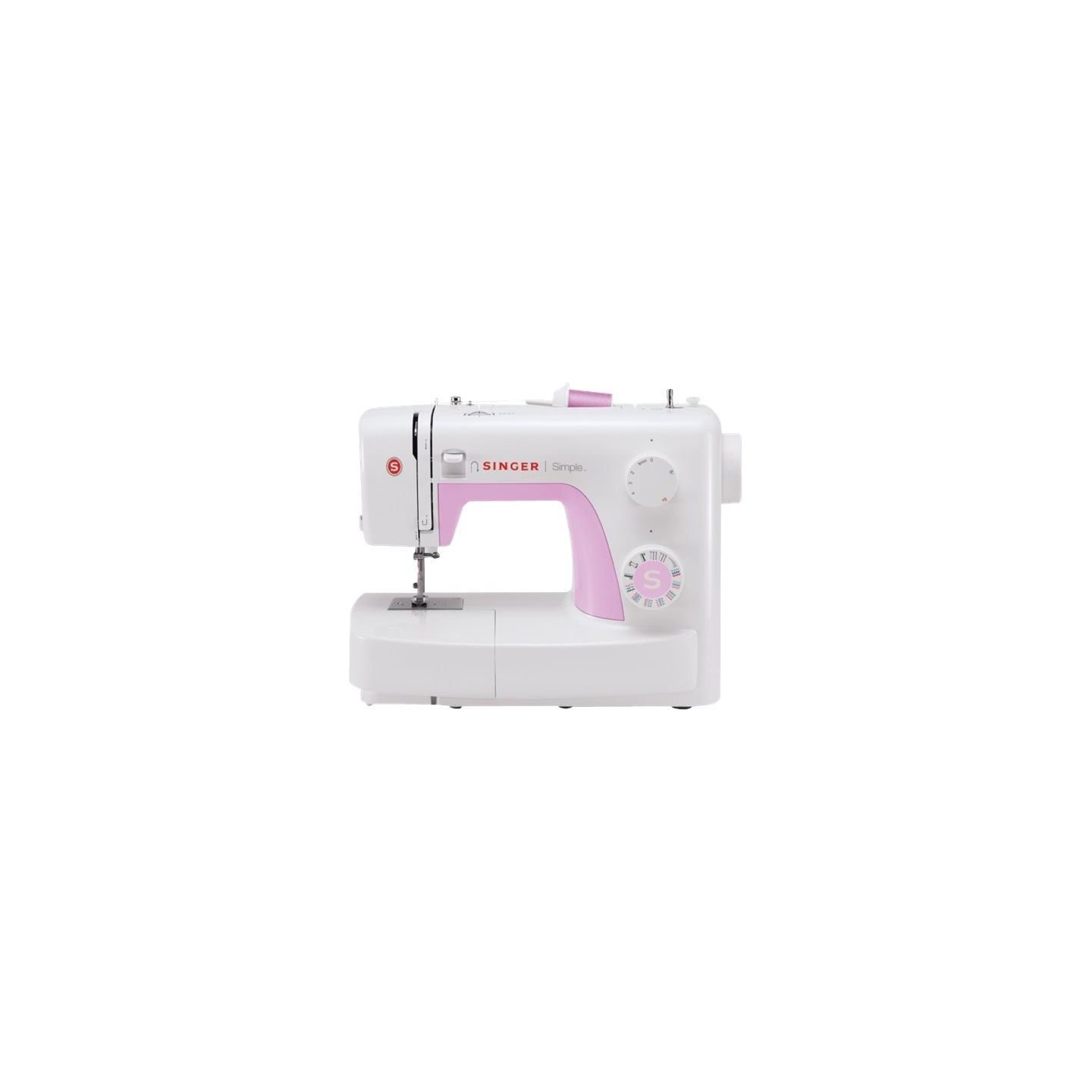 Singer | SIMPLE 3223 | Number of stitches 23 | Number of buttonholes 1 | White/Pink
