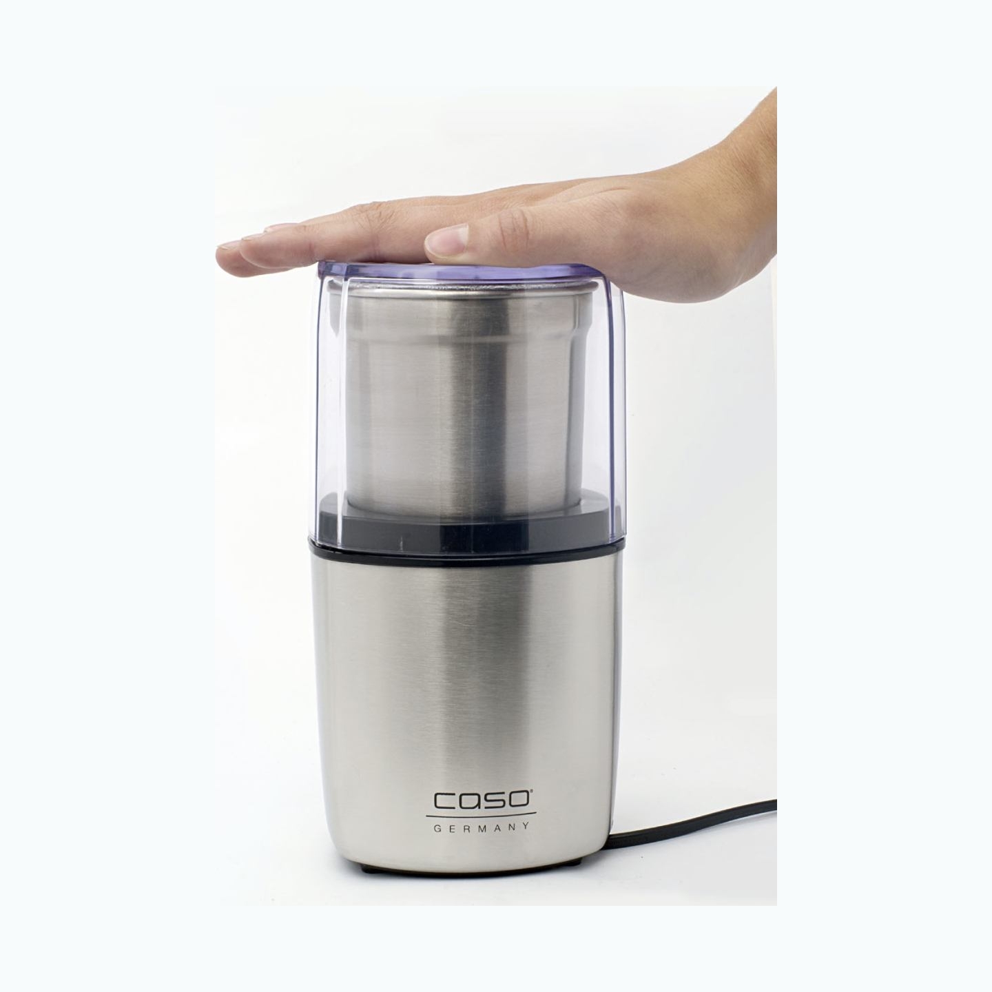 Caso | Electric coffee grinder | 1830 | 200 W W | Lid safety switch | Number of cups 8 pc(s) | Stainless steel