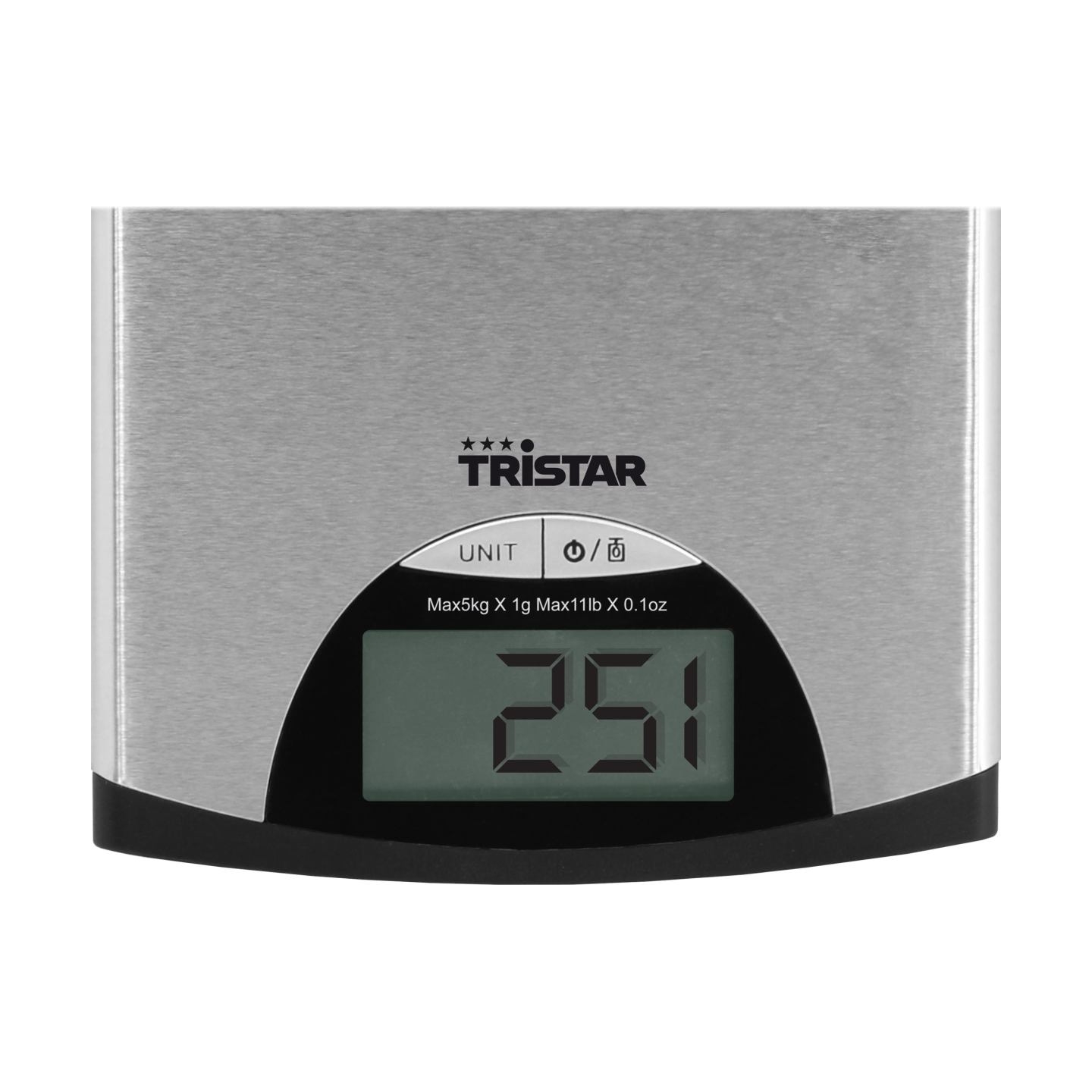Tristar | Kitchen scale | KW-2435 | Maximum weight (capacity) 5 kg | Metallic