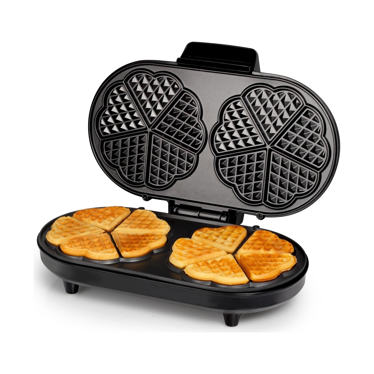 Tristar | Waffle maker | WF-2120 | 1200 W | Number of pastry 10 | Heart shaped | Black