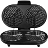 Tristar | Waffle maker | WF-2120 | 1200 W | Number of pastry 10 | Heart shaped | Black