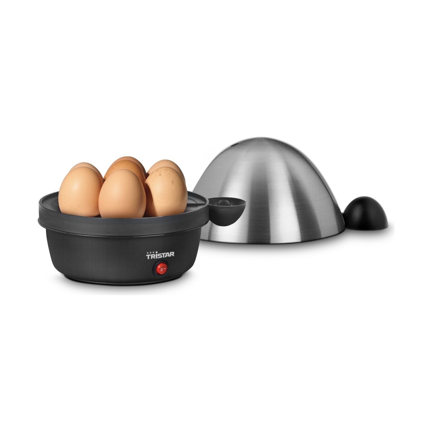 Tristar Egg Boiler EK-3076 Black, Stainless Steel Lid Eggs capacity 7