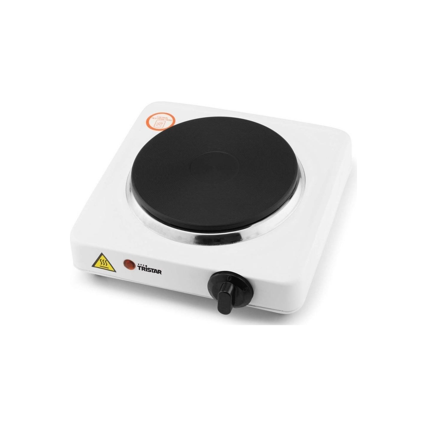 Tristar | Free standing table hob | KP-6185 | Number of burners/cooking zones 1 | Rotary | Black, White | Electric