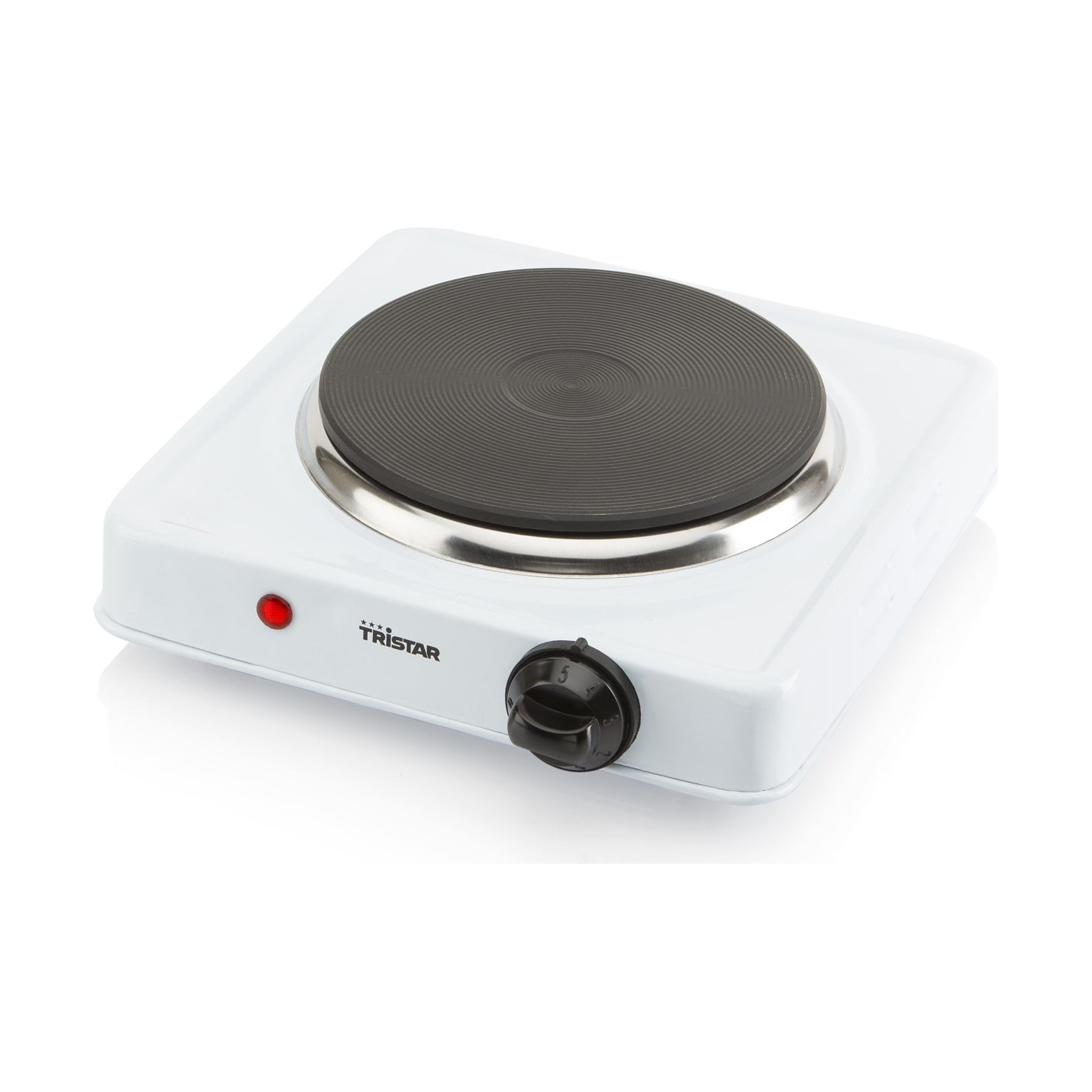 Tristar | Free standing table hob | KP-6185 | Number of burners/cooking zones 1 | Rotary | Black, White | Electric