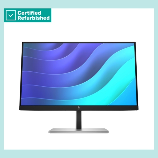 HP RENEW SILVER HP E22 G5 FHD Monitor - 21.5" 1920x1080 FHD 250-nit 75Hz AG, IPS, HDMI/DisplayPort, 4x USB-A, height adjustable/