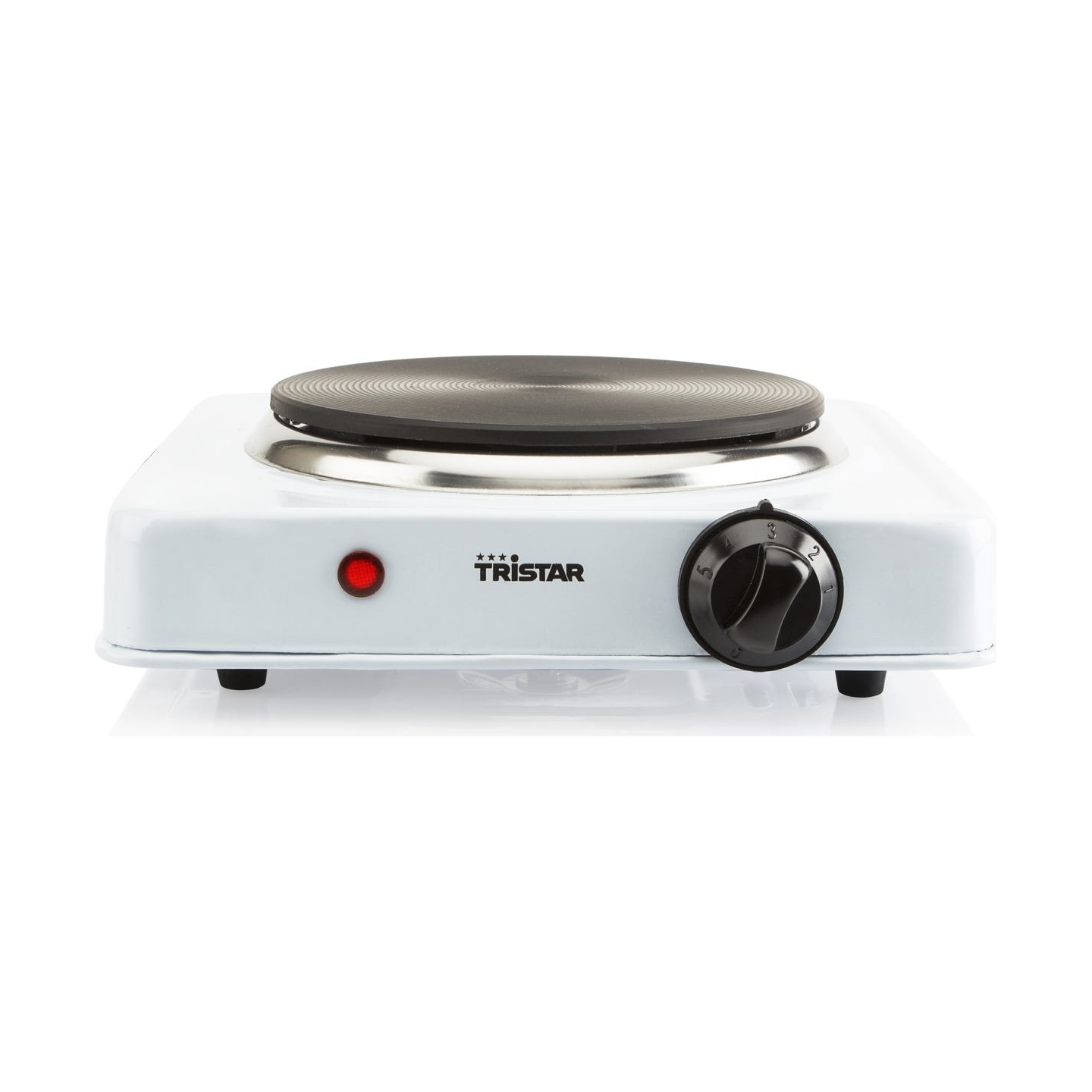 Tristar | Free standing table hob | KP-6185 | Number of burners/cooking zones 1 | Rotary | Black, White | Electric