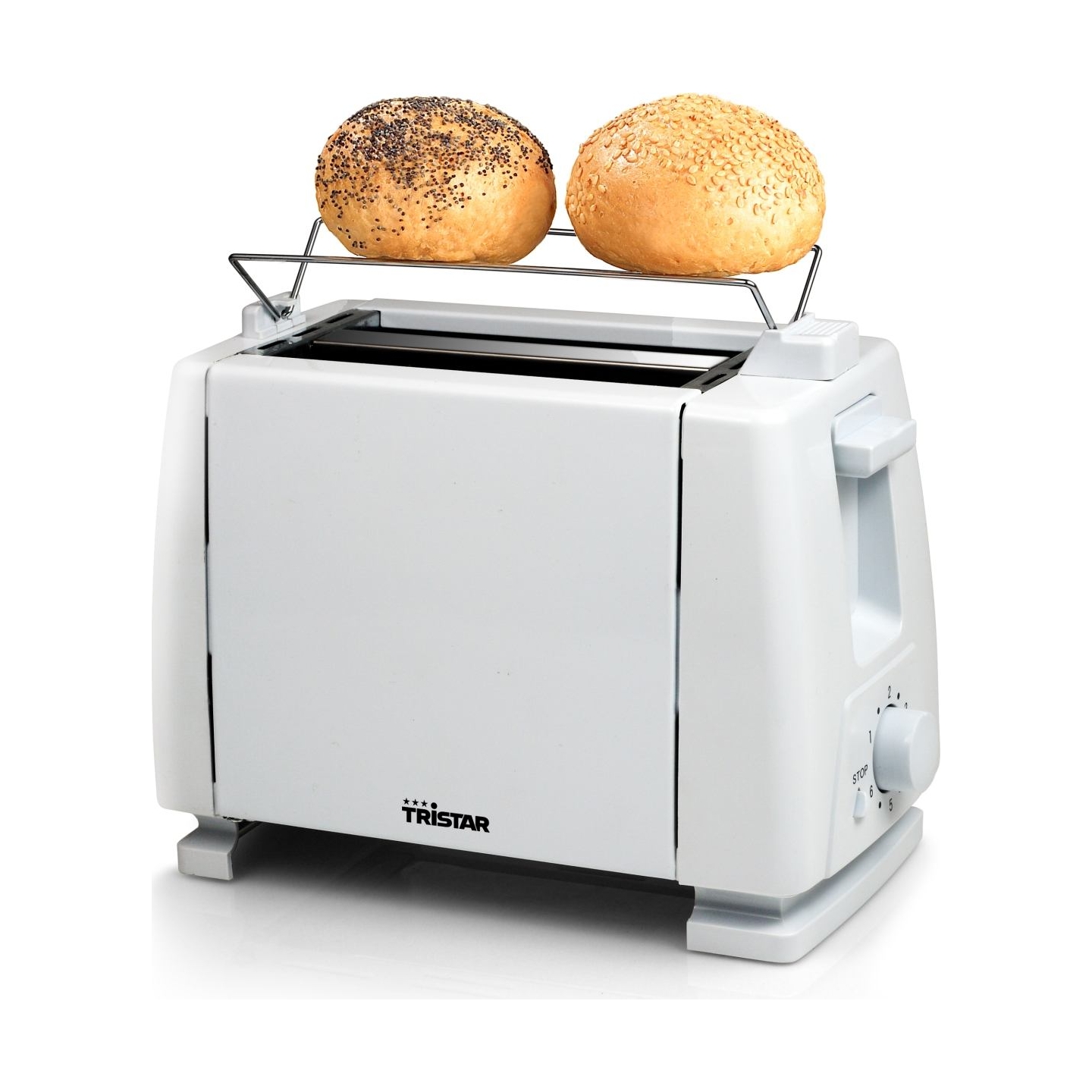 Tristar Toaster | Tristar | BR-1009 | Power 750 W | Number of slots 2 | Housing material Metal | White