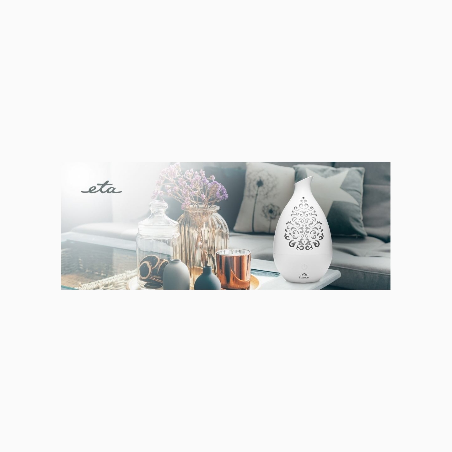 ETA | Aroma diffuser | Essenco ETA163490000 | Ultrasonic | Suitable for rooms up to 20 m² | White