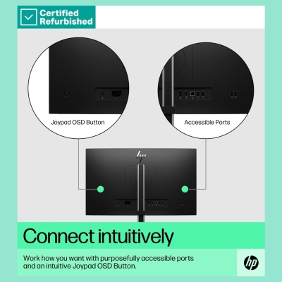 HP RENEW SILVER HP E22 G5 FHD Monitor - 21.5" 1920x1080 FHD 250-nit 75Hz AG, IPS, HDMI/DisplayPort, 4x USB-A, height adjustable/