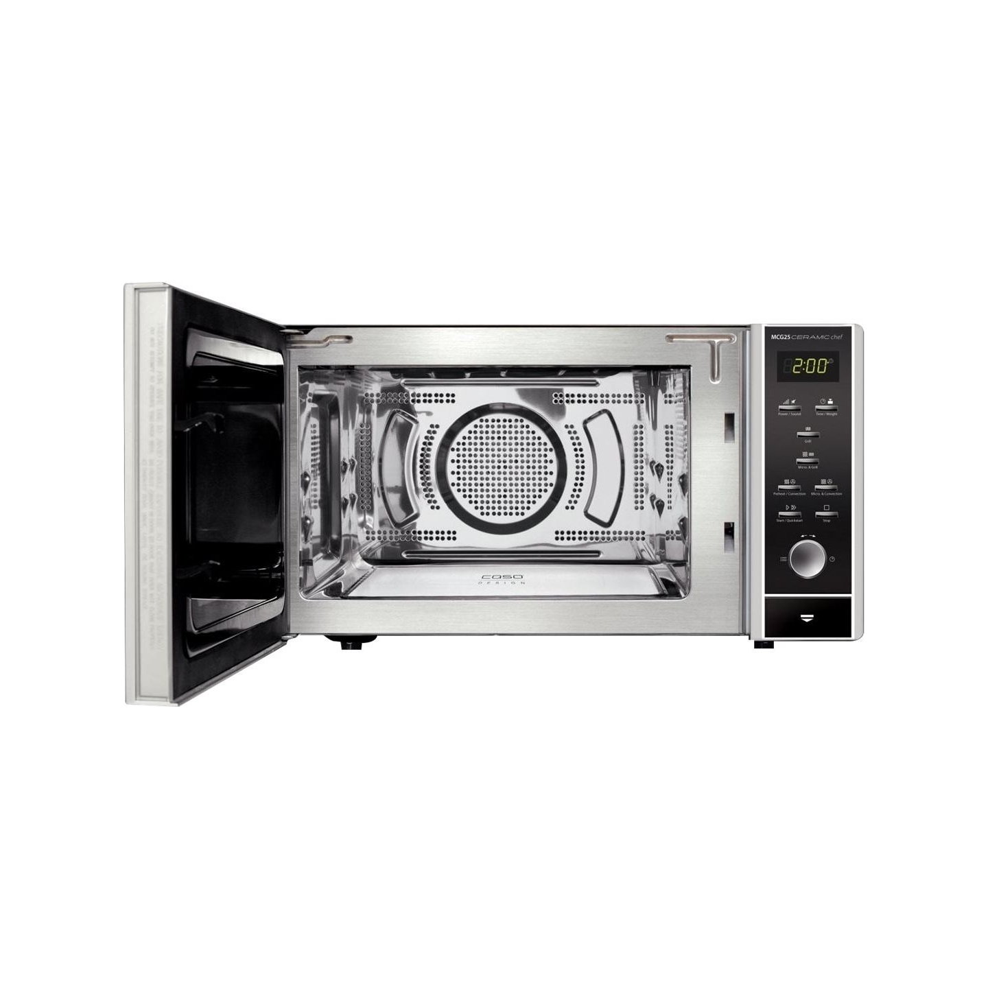 Caso | Microwave oven | MCG 25 | Free standing | 25 L | 900 W | Convection | Grill | Black