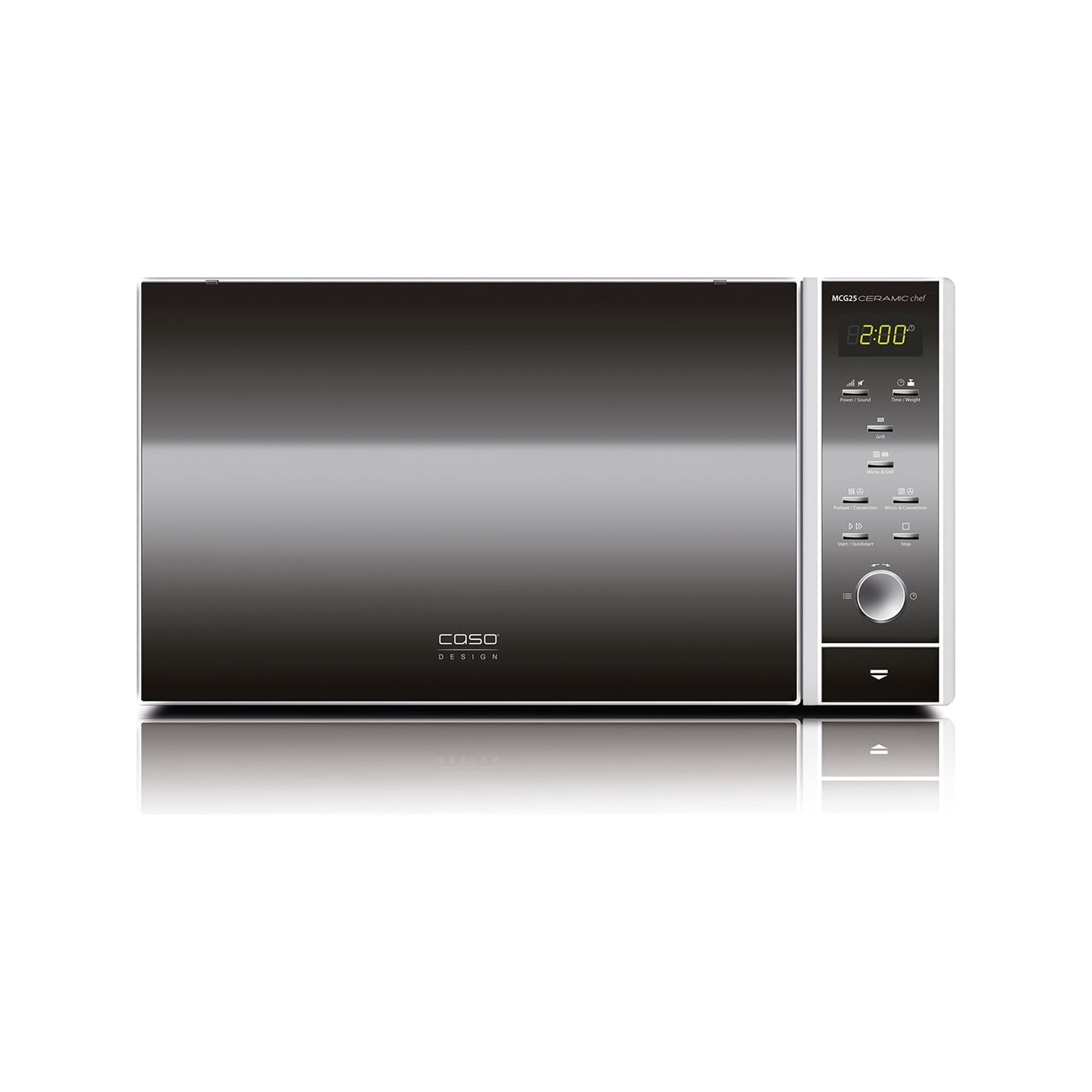 Caso | Microwave oven | MCG 25 | Free standing | 25 L | 900 W | Convection | Grill | Black